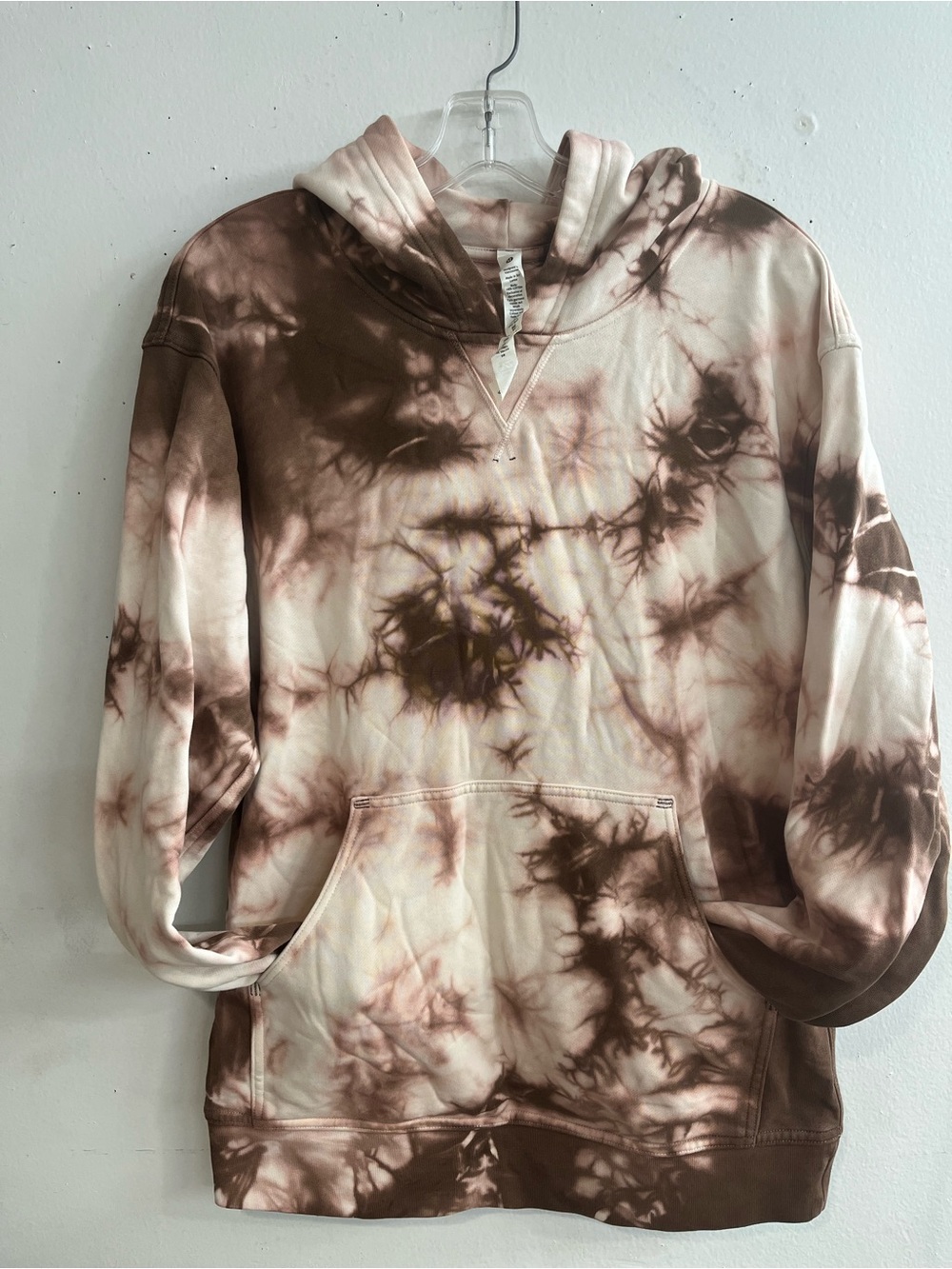 lululemon athletica Tie-Dye Hoodie in Brown and Cream
